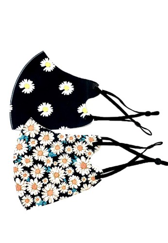 Jual La Floret 2 Pcs Masker Kain 3d Integrated Silk Cotton Floral Korea Design Mask Adjustable Earloop Original Zalora Indonesia