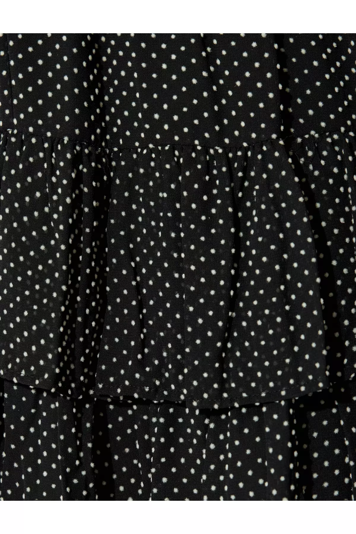 Ruffled Layered Polka Dot Mini Skirt