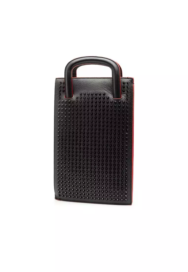 Pre-Loved Christian Louboutin Leather Trick Track Satchel