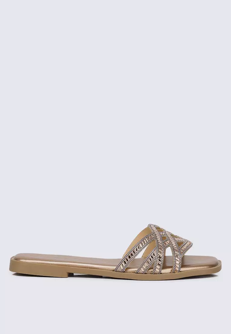 Discount on My Ballerine  shoes - SKU: My Ballerine Rora Comfy Sandals In Rose Gold
