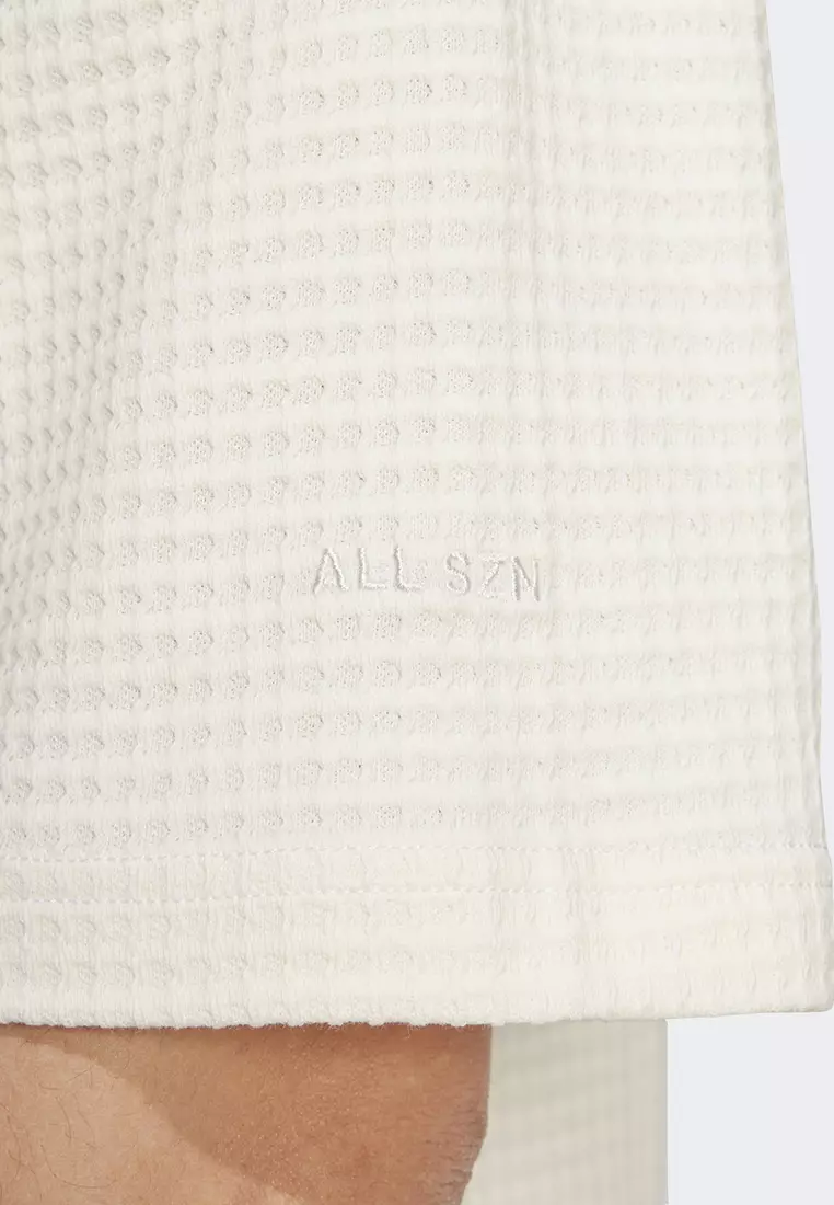 All SZN Waffle Knit Half-Zip Polo Shirt