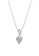 SO SEOUL silver Amora Heart Stud Earrings And Necklace Set 62240ACAD81CA3GS_4