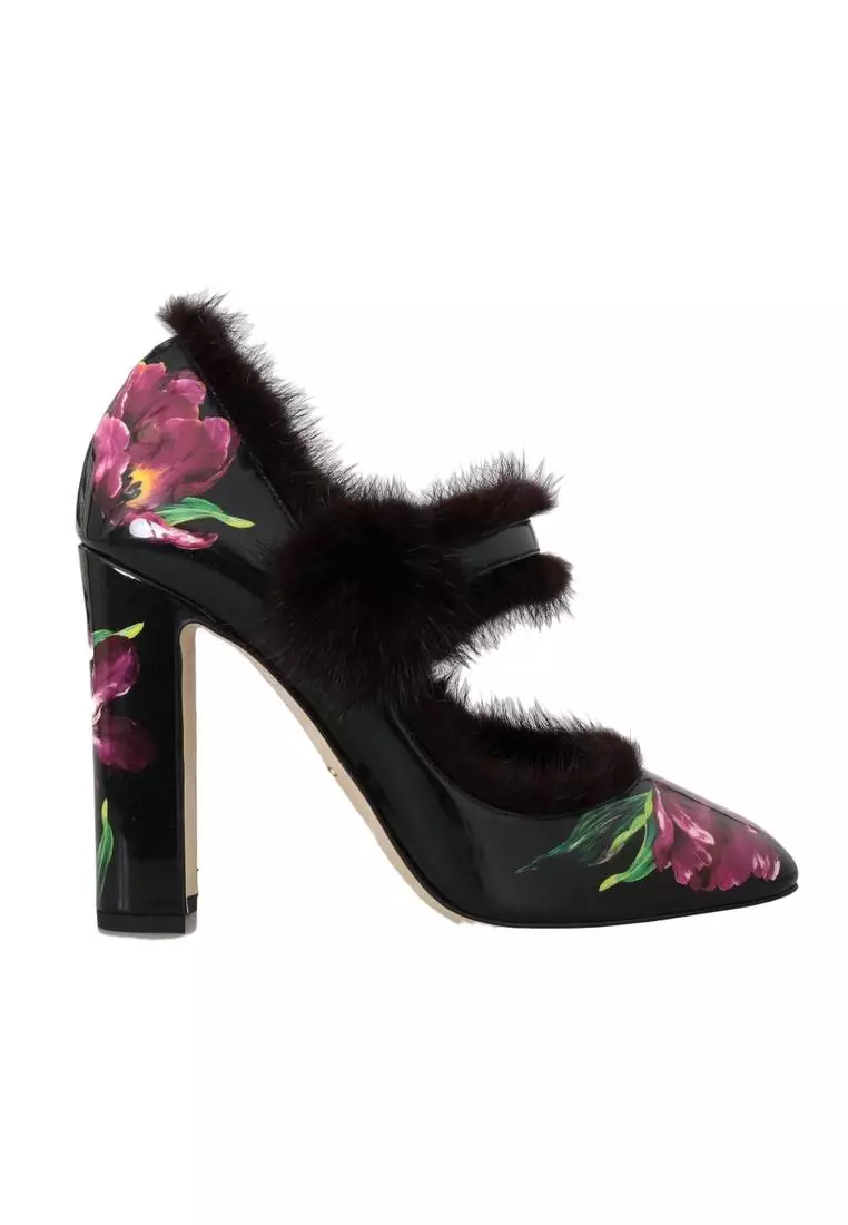 Purple best sale fur heels