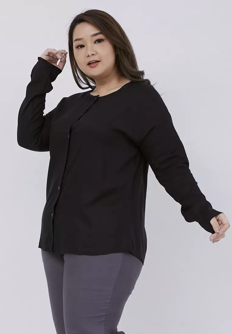 Plus Size Blouse Phoebe Black