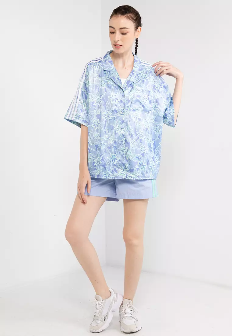 Adidas blue deals floral shirt