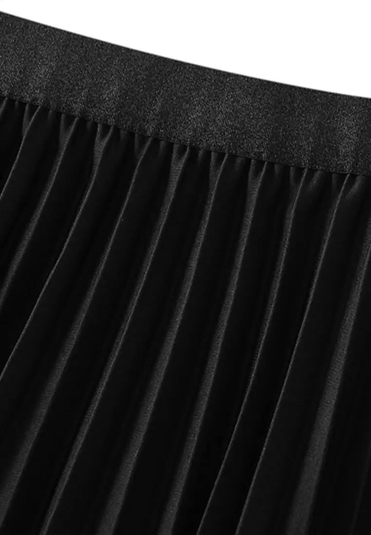 Simple High Waist Pleated Skirt AF0211