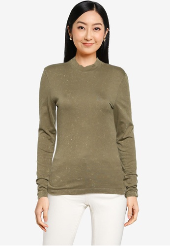 ONLY green Lucilla Life Long Sleeves High Neck Top 7A025AA02DD190GS_1