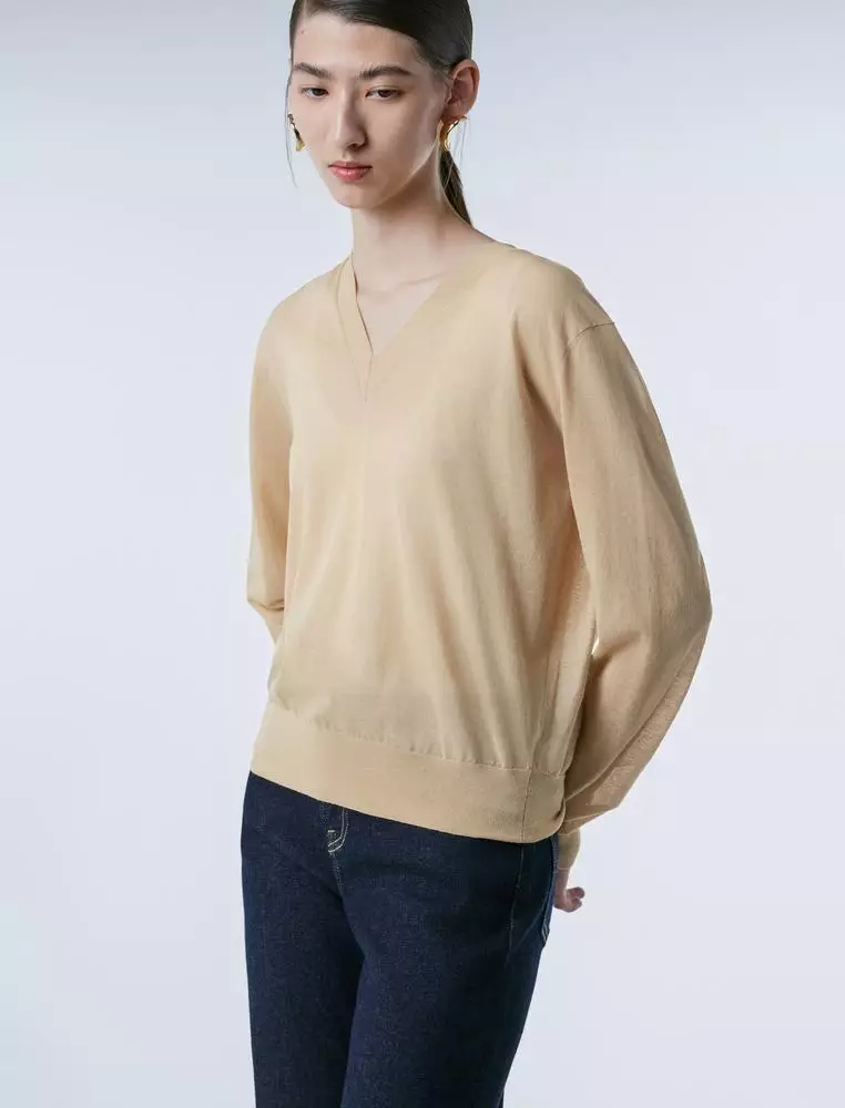   Long Sleeve Pullover Knit Sweater