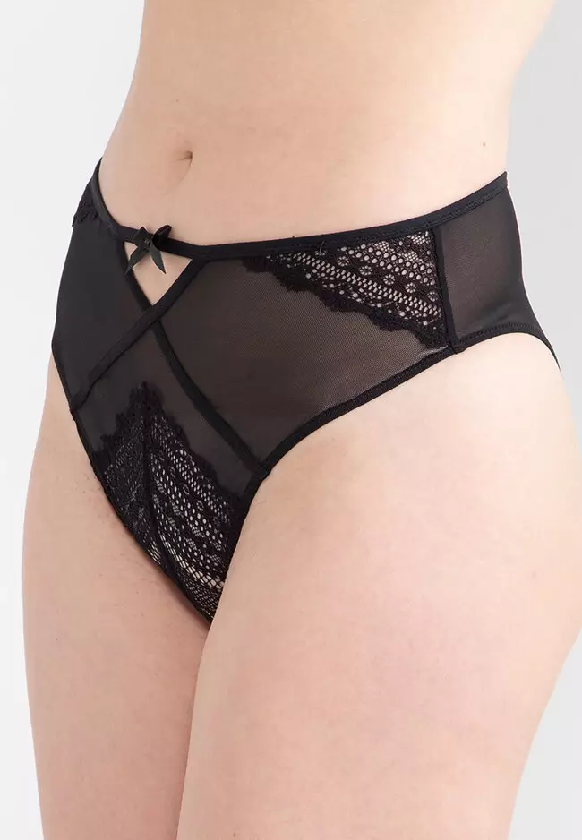 Hunkemoller high-waisted shapewear thong in black