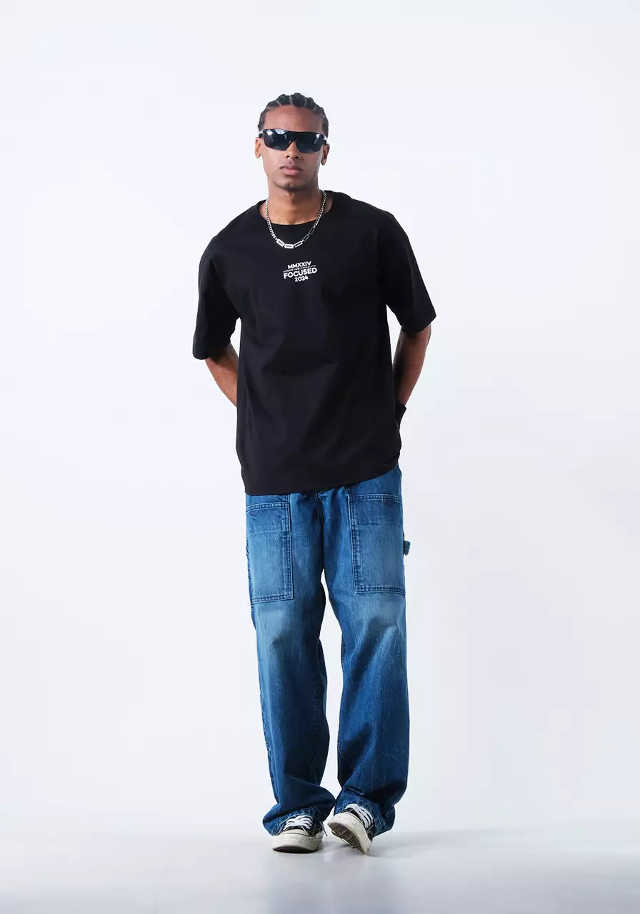 Kaos Oversize Unisex Seoul Black