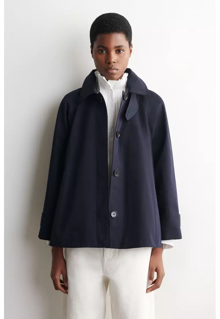 A-LINE COTTON-TWILL JACKET