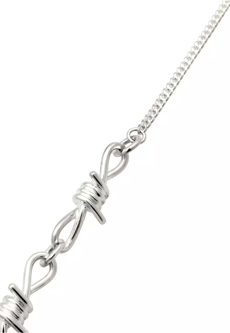 EXCLUSIVE Kalung Perhiasan Perak 925 Pria Wire Curb Chain