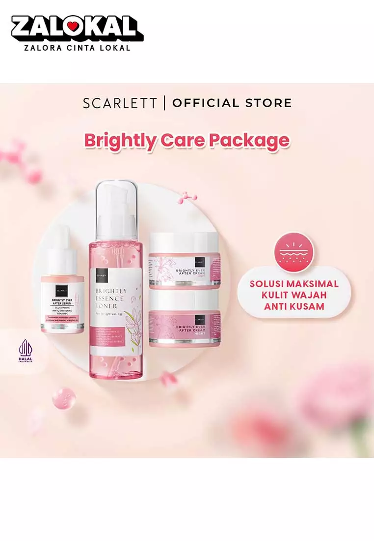 Jual Scarlett Scarlett Whitening Brightly Care Package Original 2023