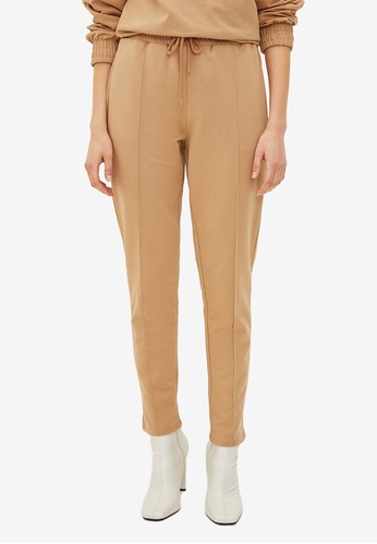 LC WAIKIKI brown Flat Elastic Waist Pants 03371AA34E6F21GS_1