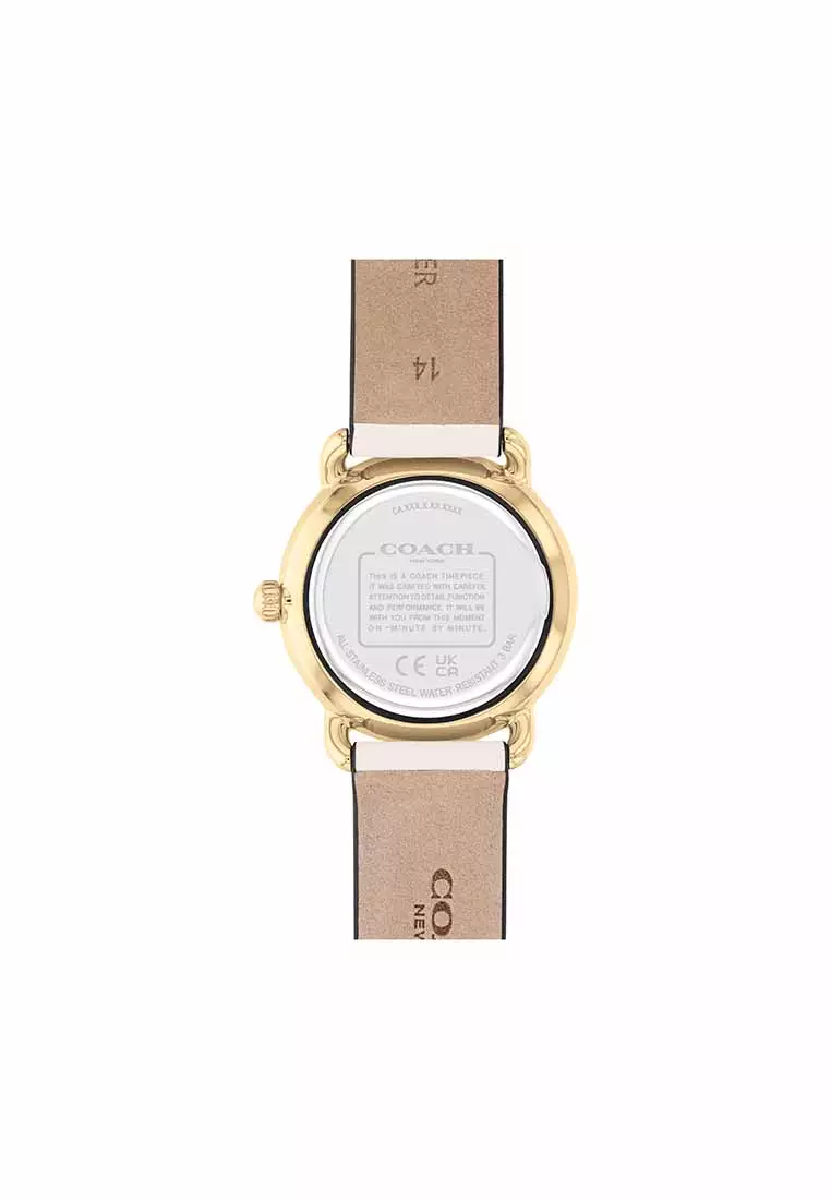 Elliot Women's Watch Chalk Calfskin Strap - White Dial 14504305