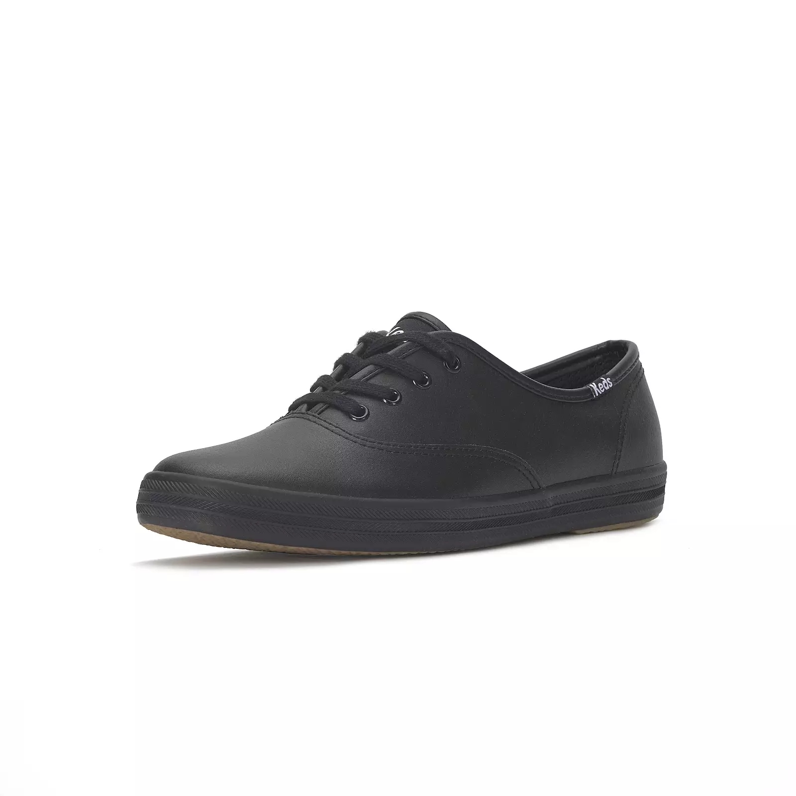KEDS Women Champion Leather Black Leathe-WH45780