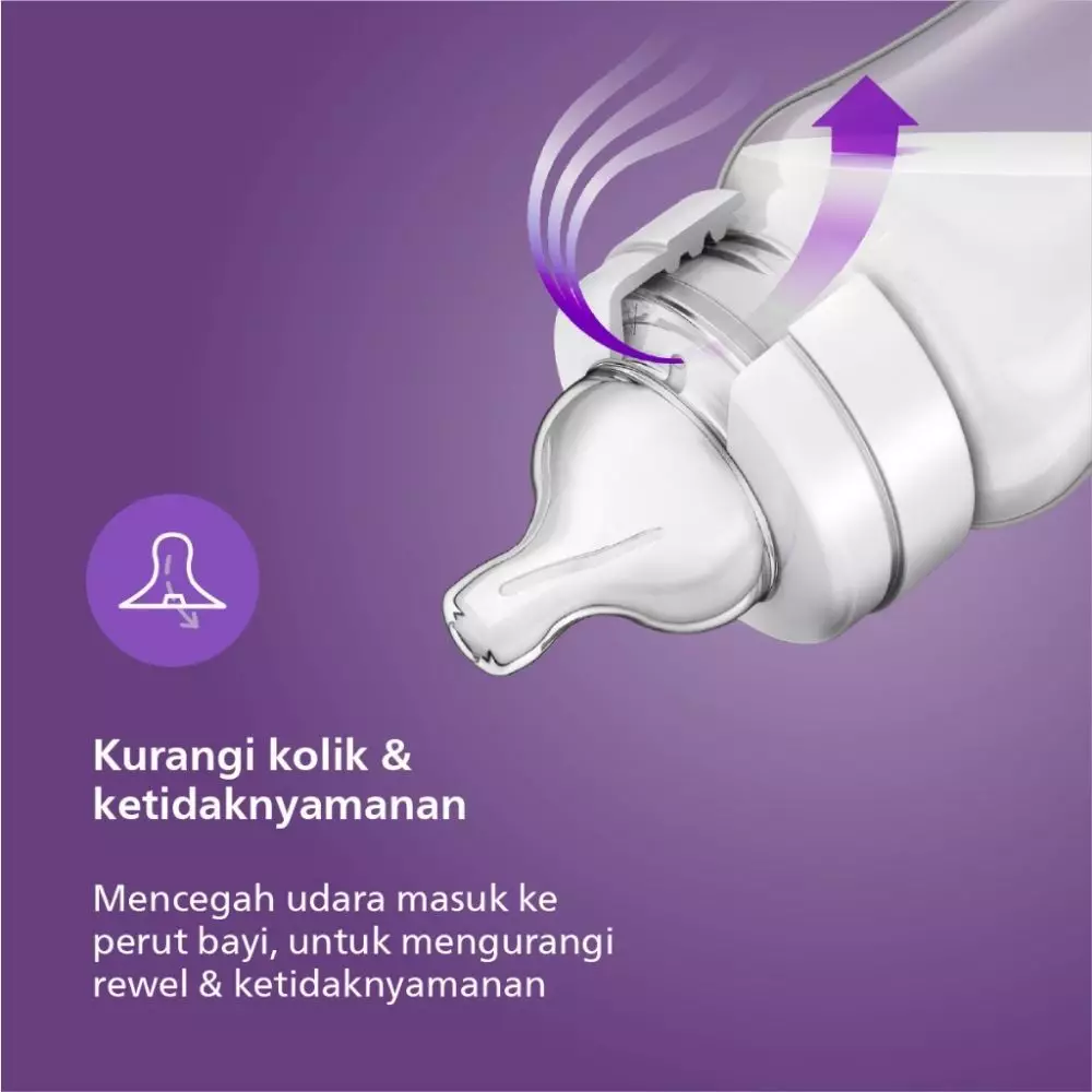 Philips Avent Bottle Anti-Colic Twins 260ml 4Oz 2Pcs - Botol Susu Bayi | SCY103/02