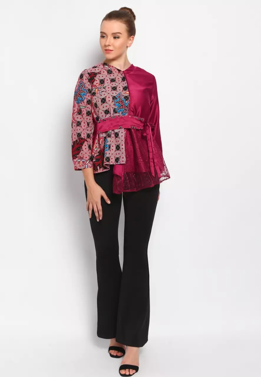 Kalista Maron Blouse Batik JTR