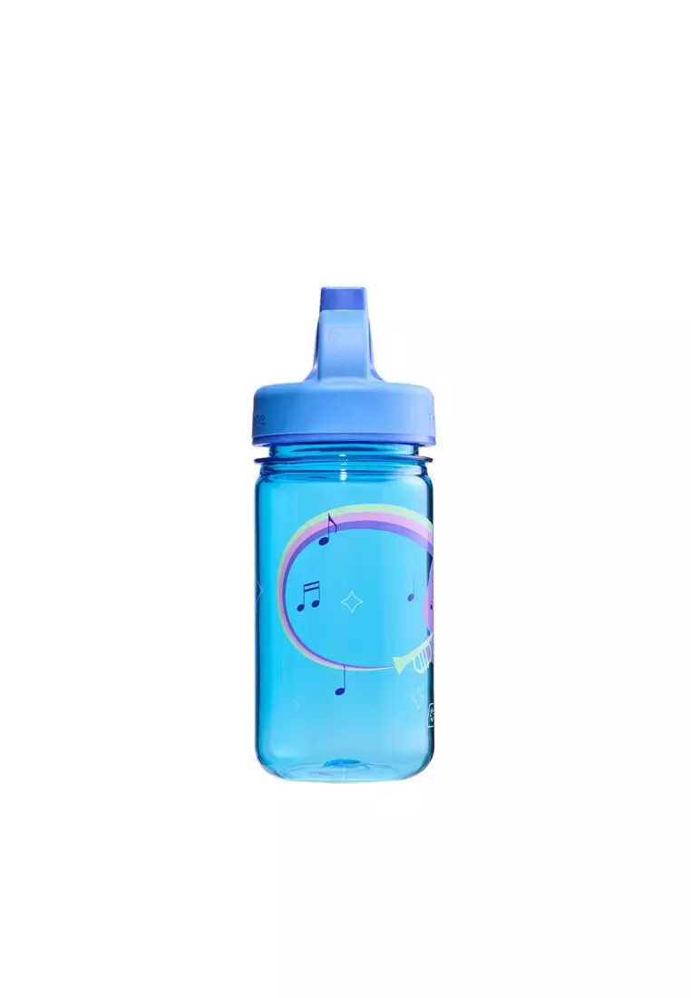 Nalgene 12Oz Kids Grip-N-Gulp Bottle Sustain - Blue Musical Hippo