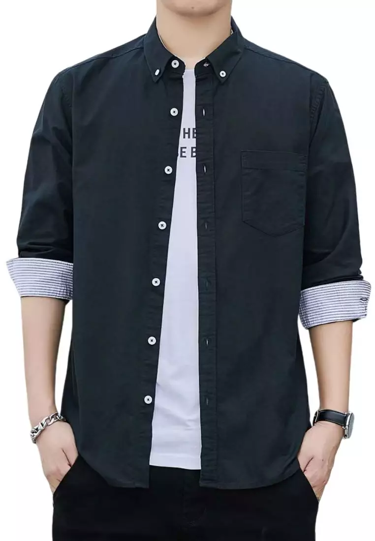 Slim Casual Long Sleeved Shirt C2001