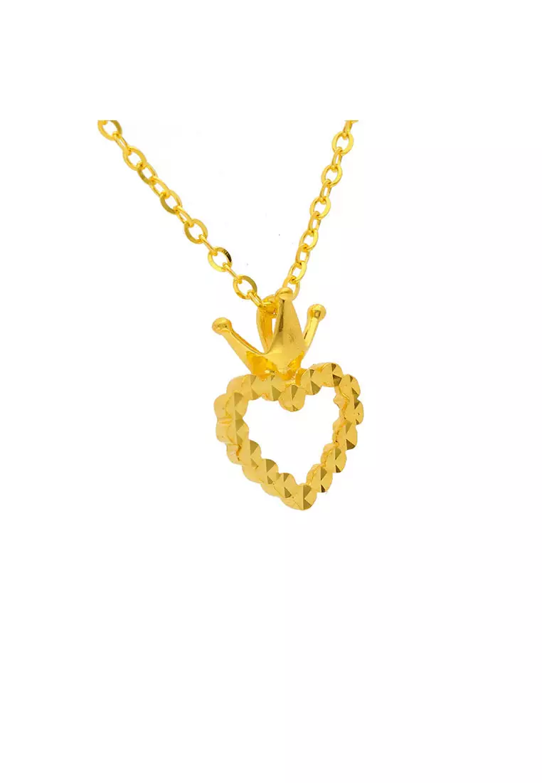 Gold queen pendant top