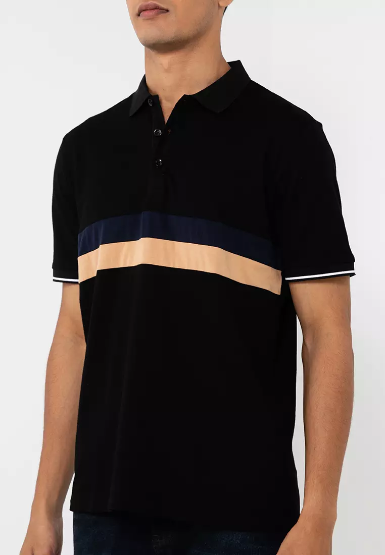Block Stripes Polo Shirts