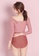 A-IN GIRLS pink Sweet off-the-shoulder swimsuit E4857US5B8788EGS_5
