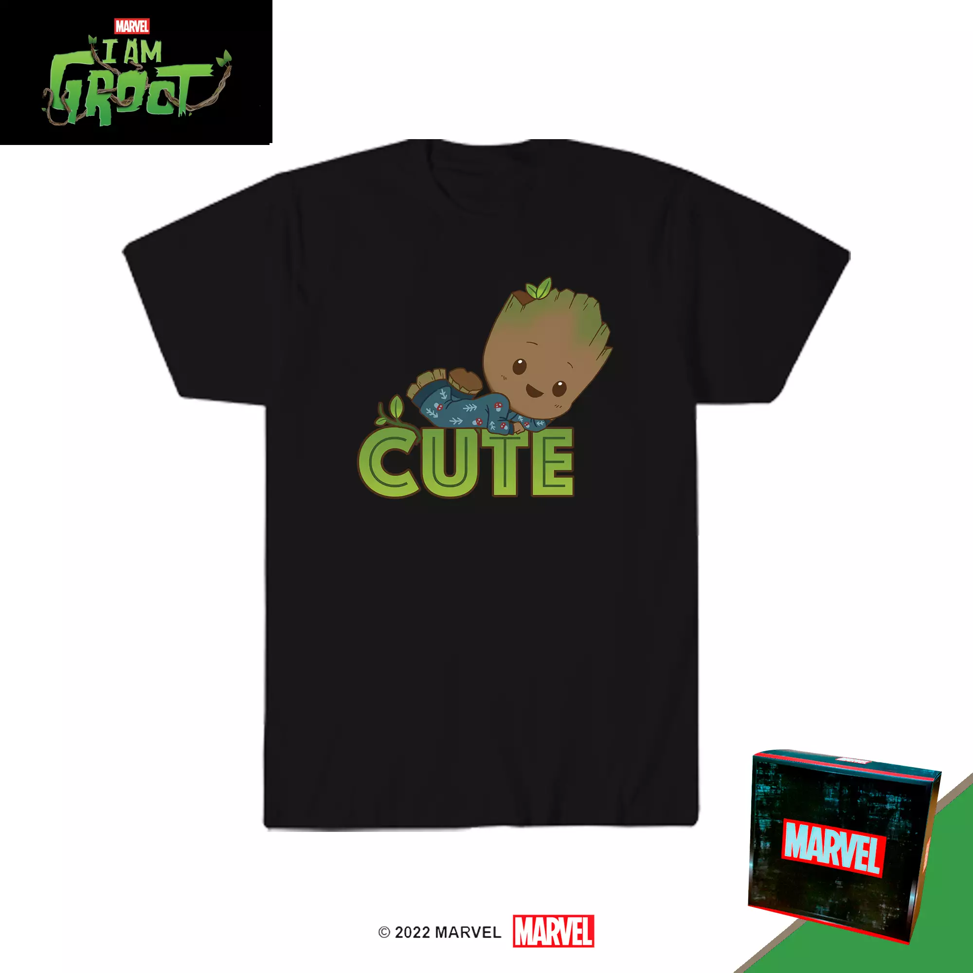 Marvel I am Groot Tshirt Dewasa Night Cute IGT5