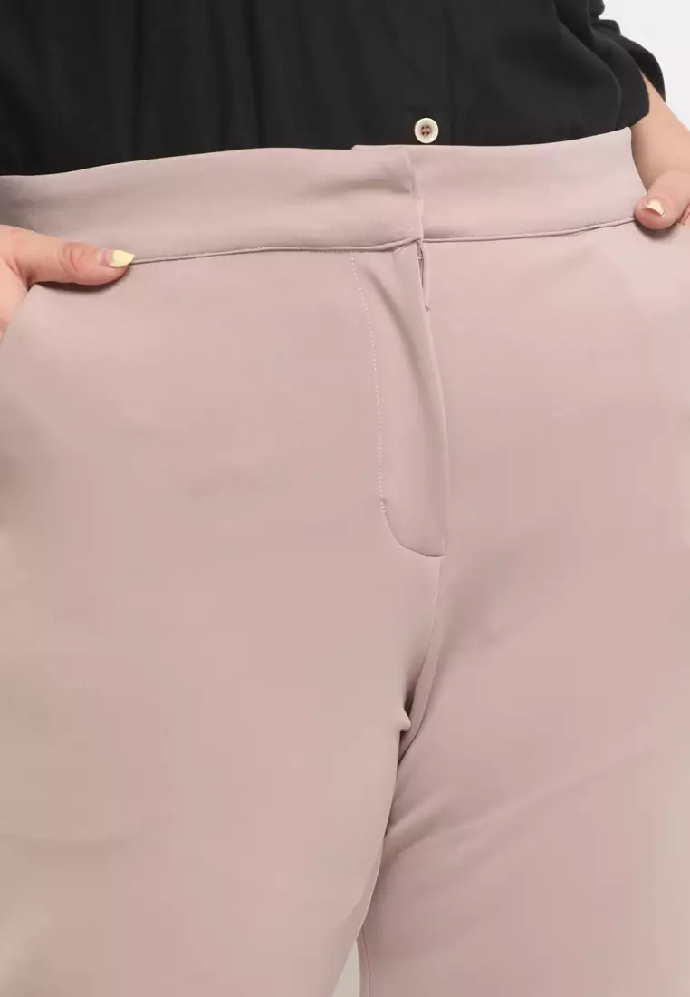 Plus Size Pants Regular Fit Anais Nude