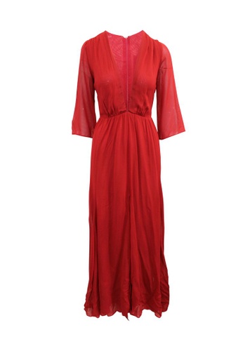 Reformation red Pre-Loved reformation Elegant Red Maxi Dress 530F6AA3BDEF82GS_1