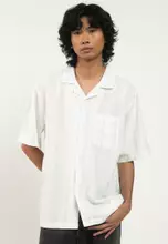 White Textured Stripe