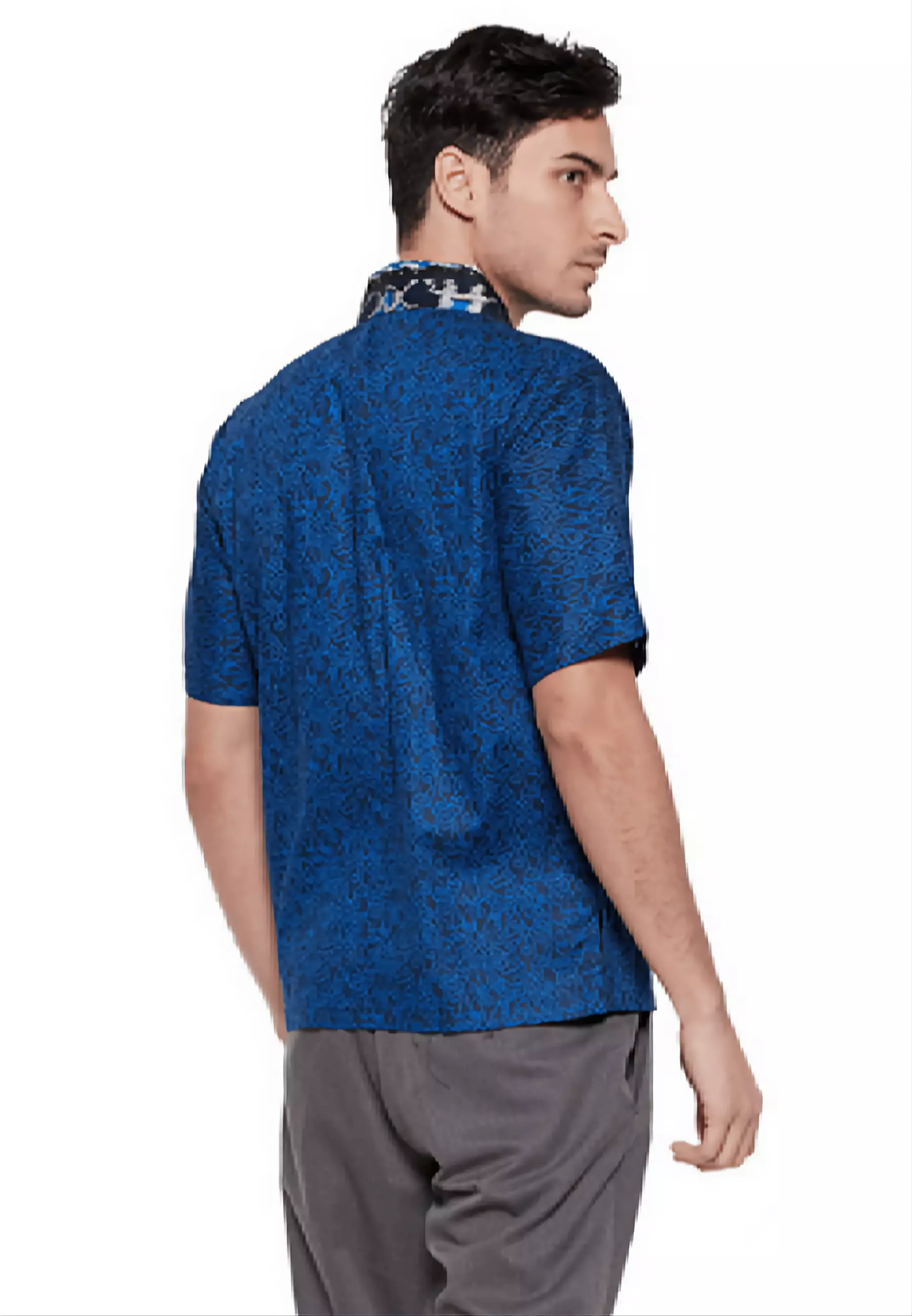 Megomendung Kemeja Batik Exclusive Premium Pria Casual Modern Lengan Pendek