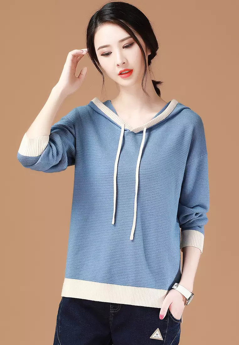 Girls blue sweater sales