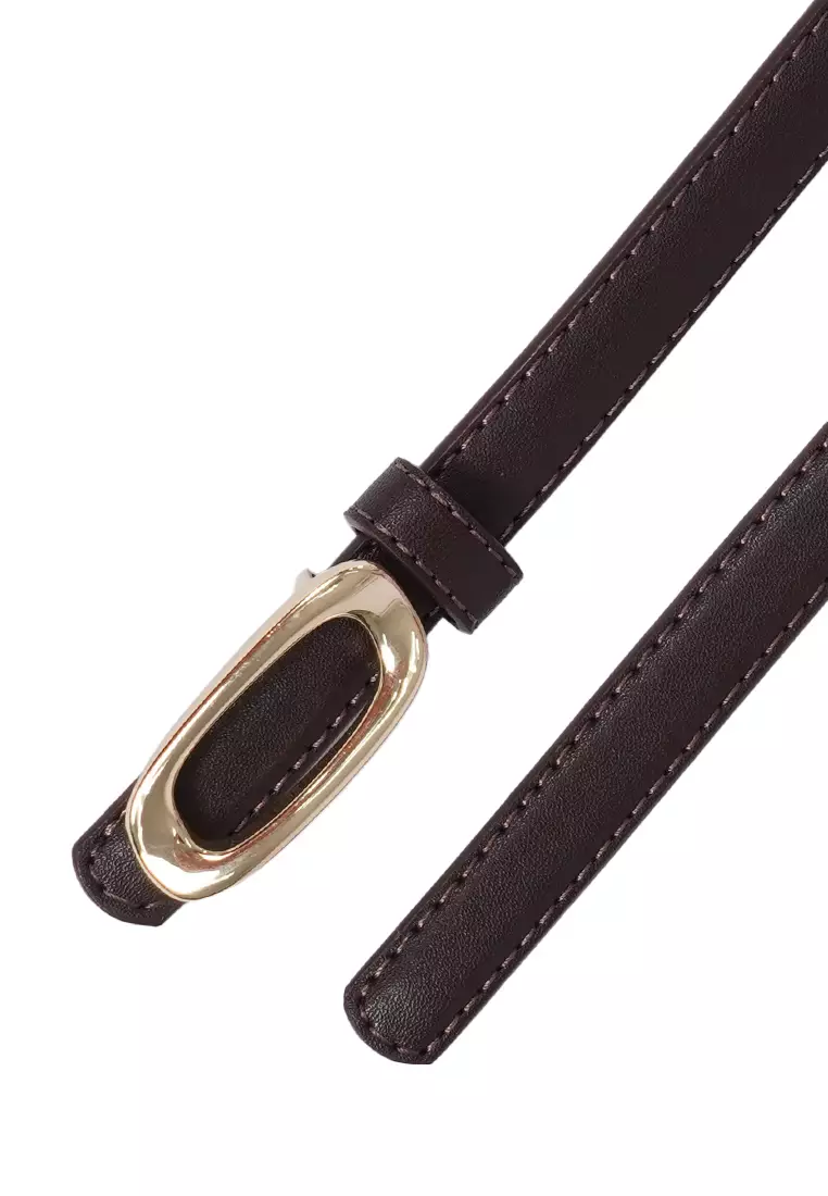 Gunmetal Belt DARK BROWN