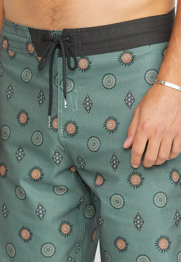 MBS MISTER FIB SCLP STONEY 19 BOARDSHORTS LIGHT OLIVE