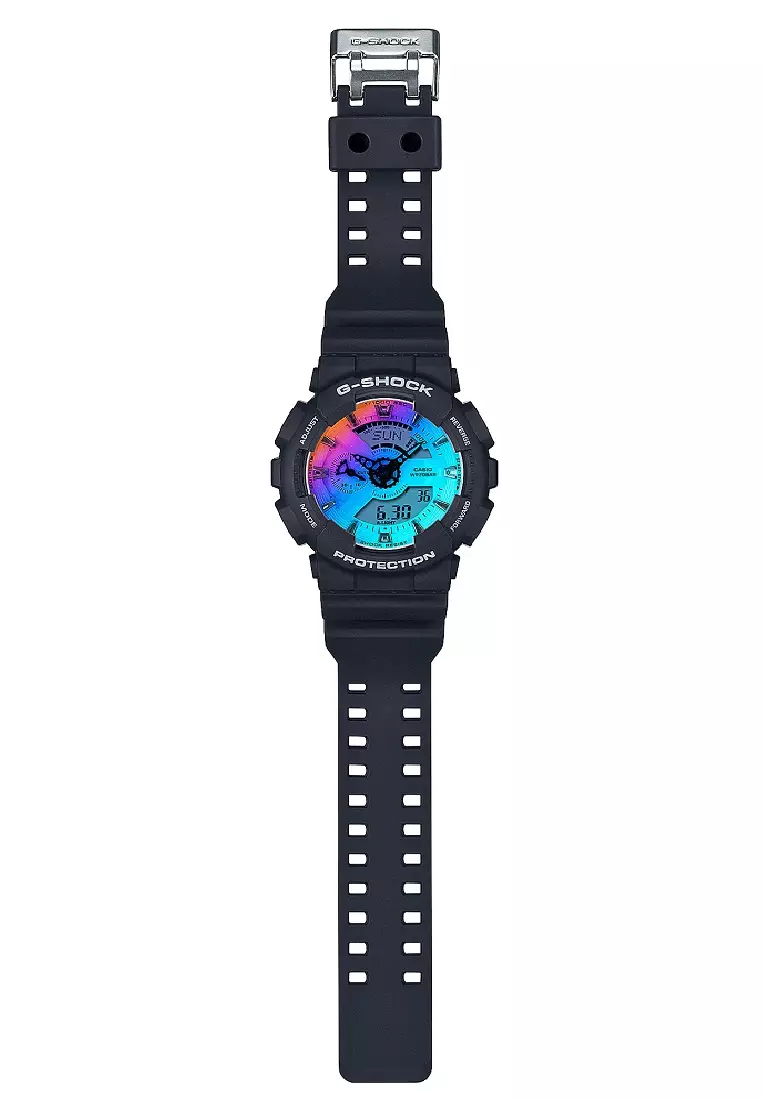 G-SHOCK Men GA-110SR-1A Resin Black dial rainbow