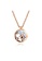 Air Jewellery gold Luxurious Circle Necklace In Rose Gold 0DFC8AC391BE4EGS_1