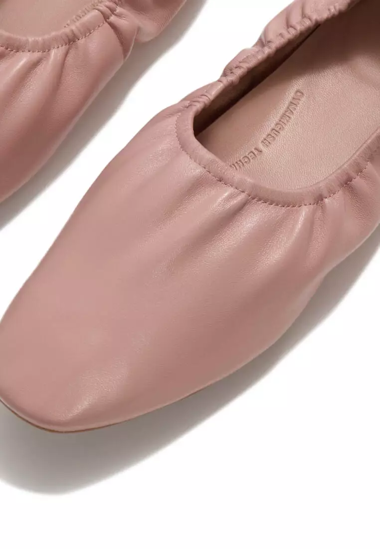DELICATO Women's  Poise Leather Ballerinas - Clay Blush (AAC-E53)