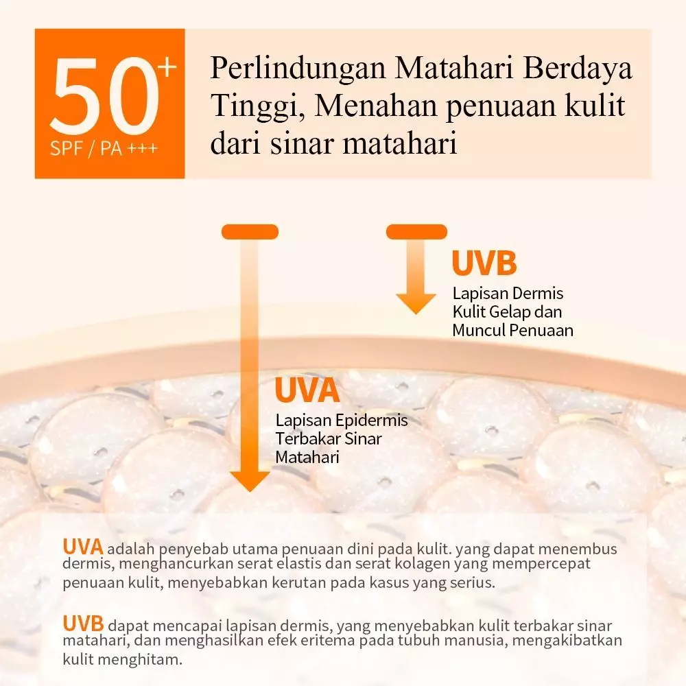 BREYLEE Orange Blossom Sunscreen - Krim Pelindung Wajah (40ml)