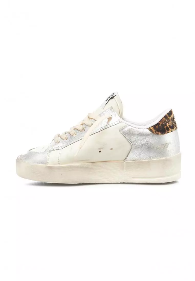 Golden goose sneakers sales white and gold