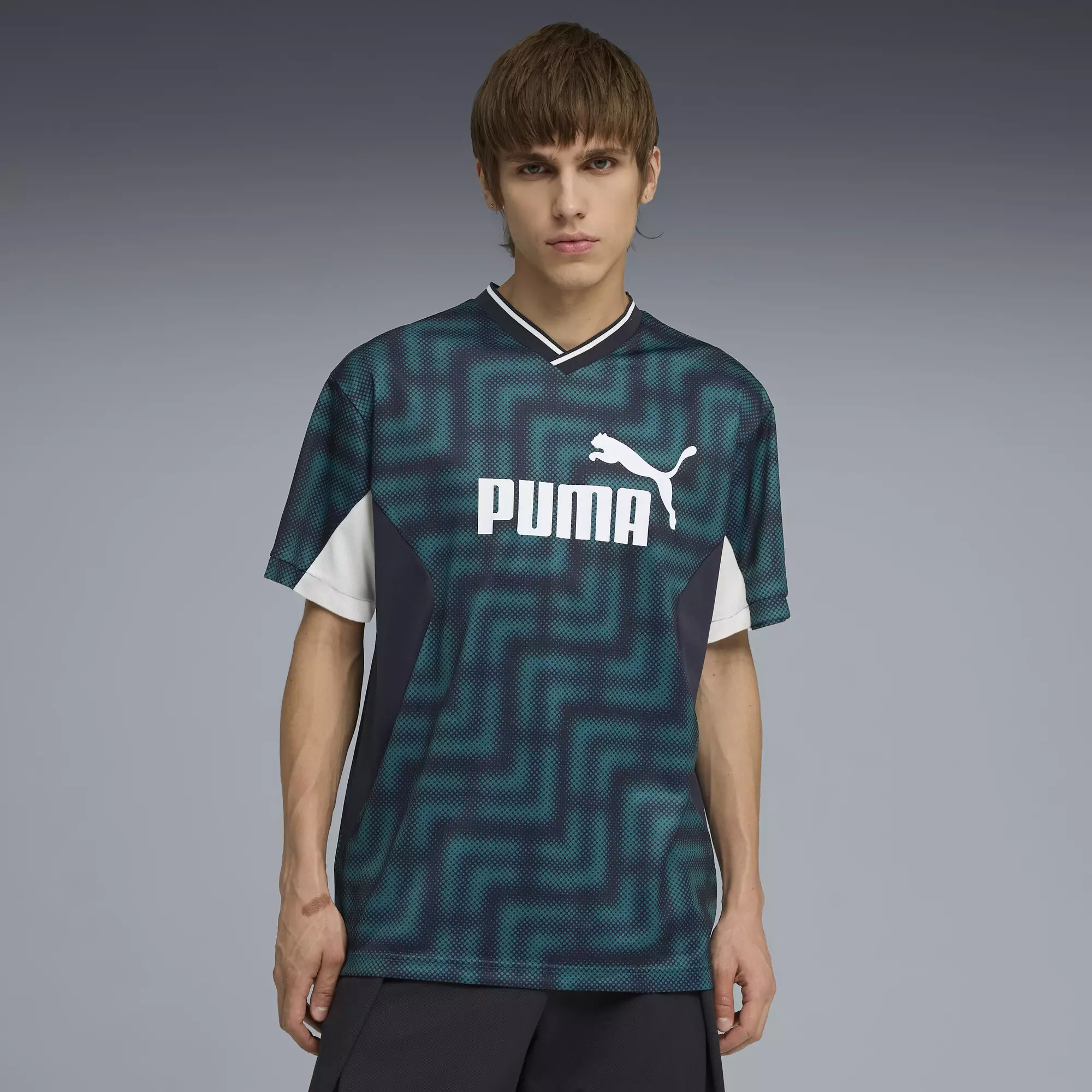 PUMA Essentials Block Relaxed Football Jersey Men