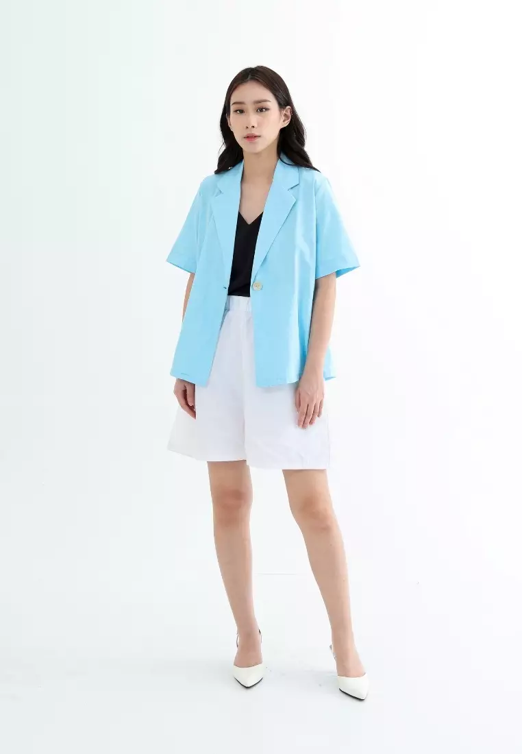 Millle Fleur Everyday Outer Blazer Sky BLue