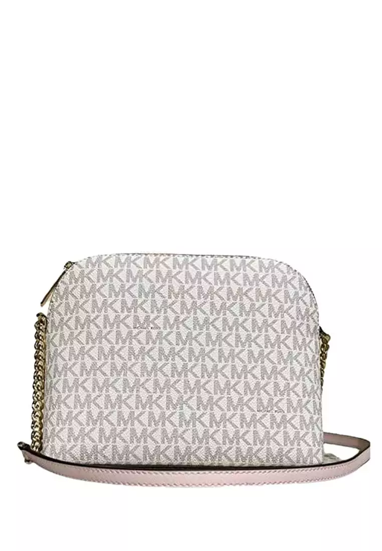 Jet Set Travel Medium Logo Dome Crossbody Bag