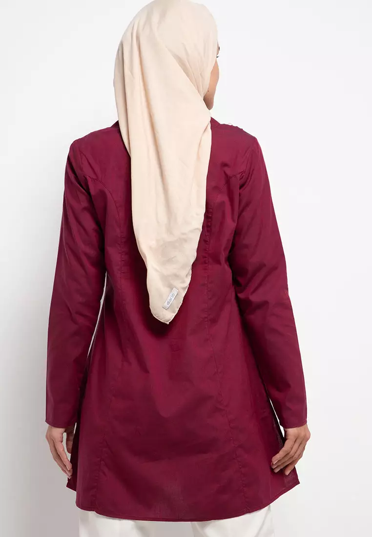 Sherry Tunic In Maroon
