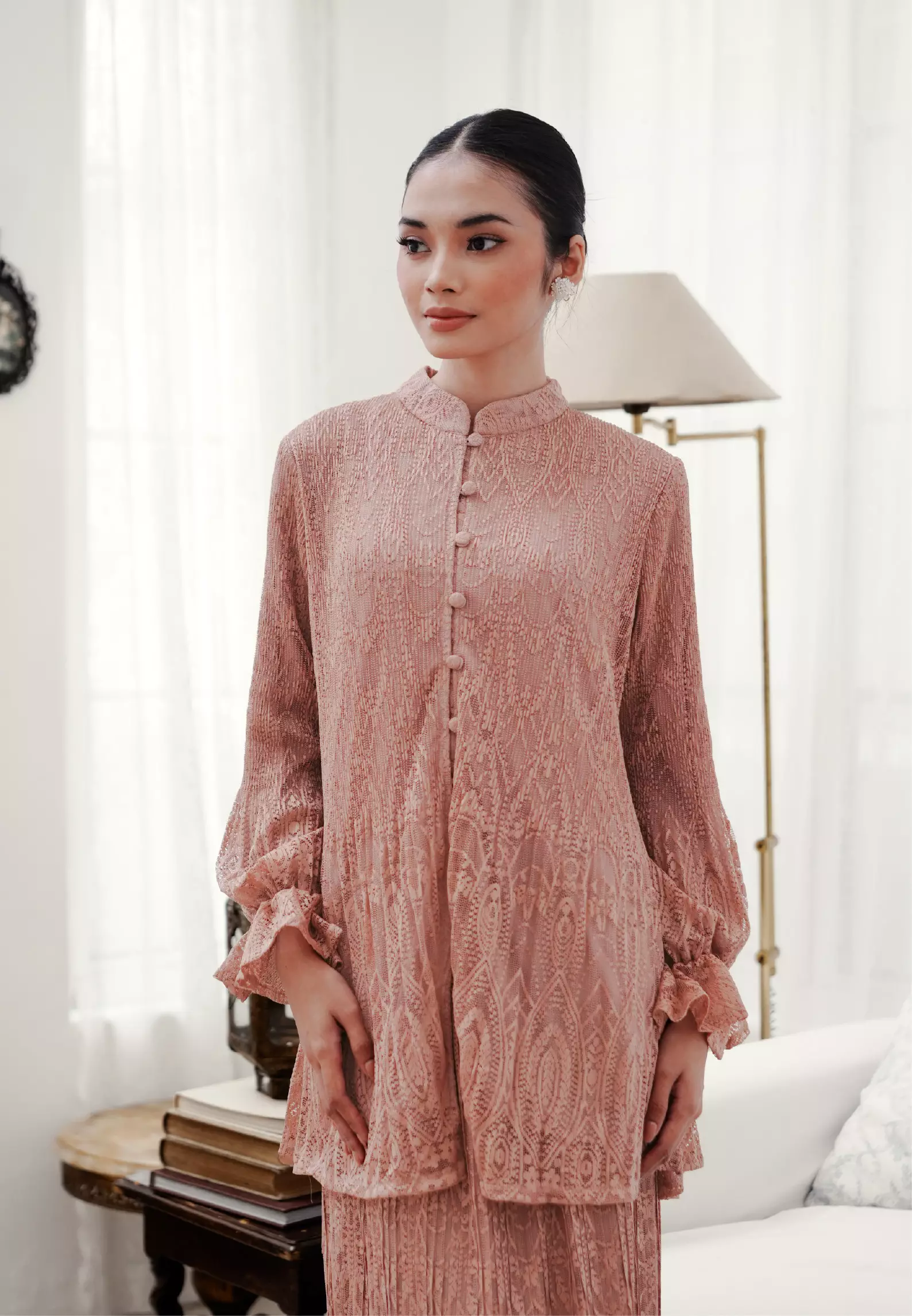 Dalilah Blouse -  Dusty Pink