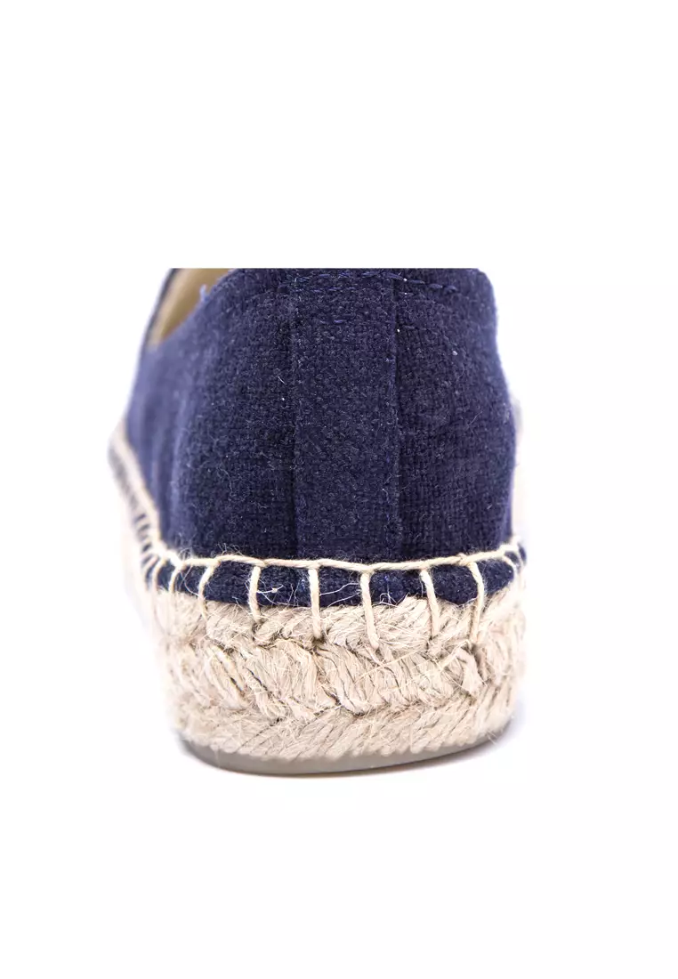 Platform Embroidered Canvas Espadrilles HB6105