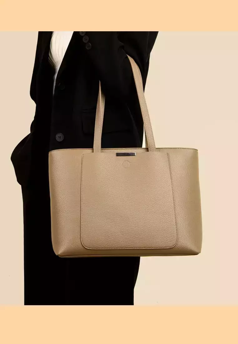 Minimalistic Chic Faux Leather Tote Bag