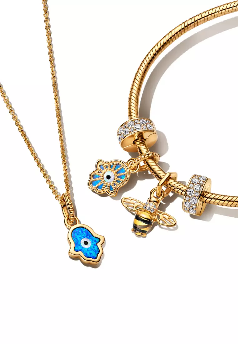Pandora Evil Eye Charm Hamsa Hand Pandora Charm Protective Hamsa