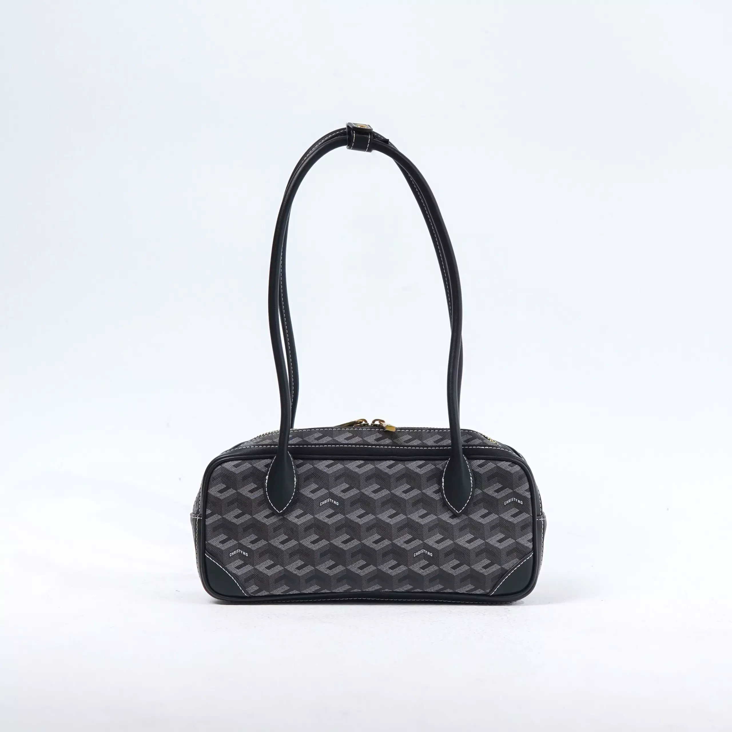Tas CHRISTY NG MARCELO MONOGRAM PATTERN BLACK SHOULDER BAG 100% ORIGINAL