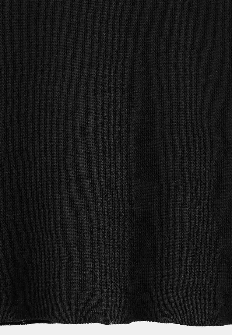 針織上衣連金屬花飾